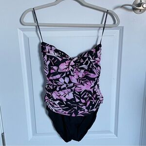 New! MiracleSuit one piece ruched floral Swimsuit 35106